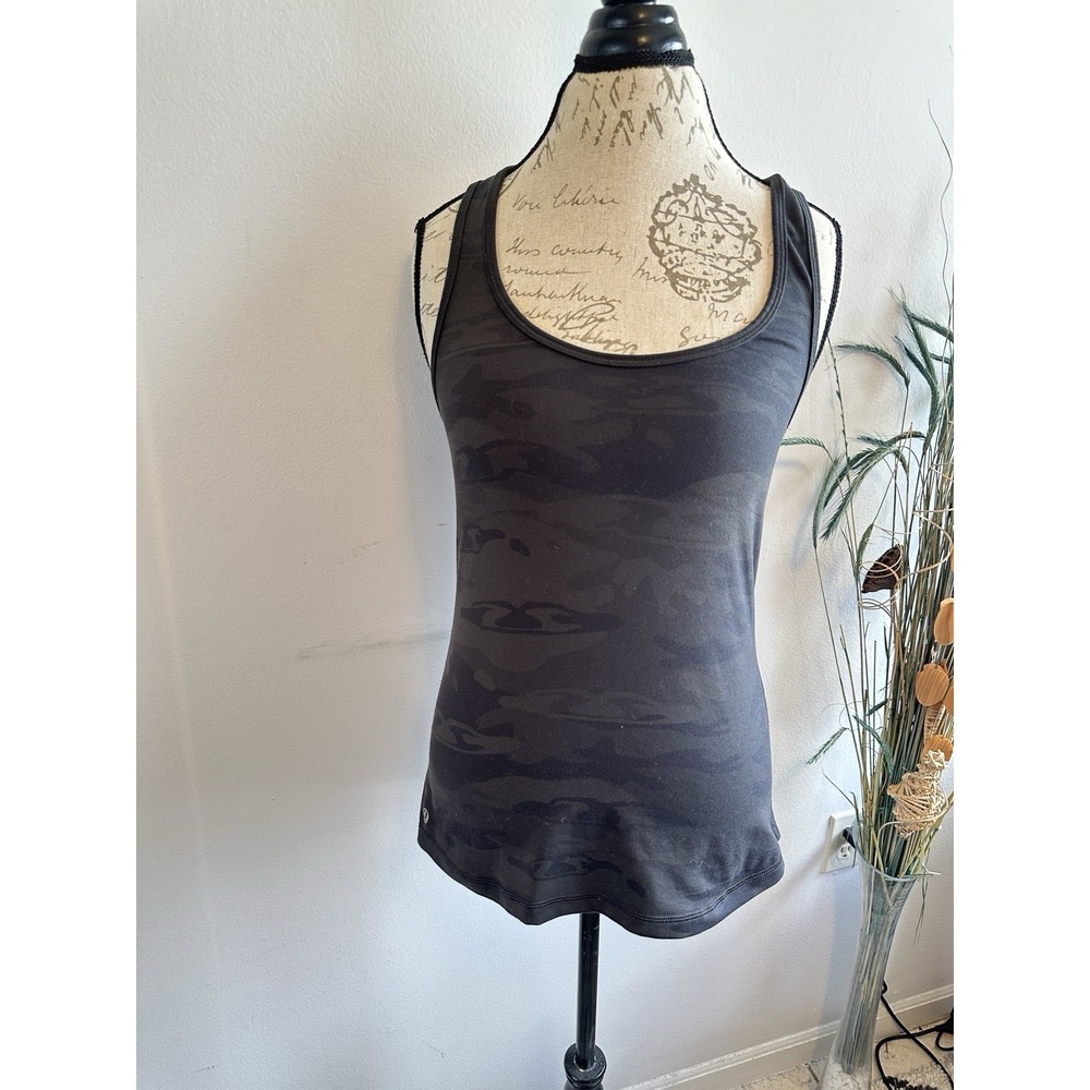 LULULEMON Blue Camo Racerback Tank‎  Small Roughly Size 6